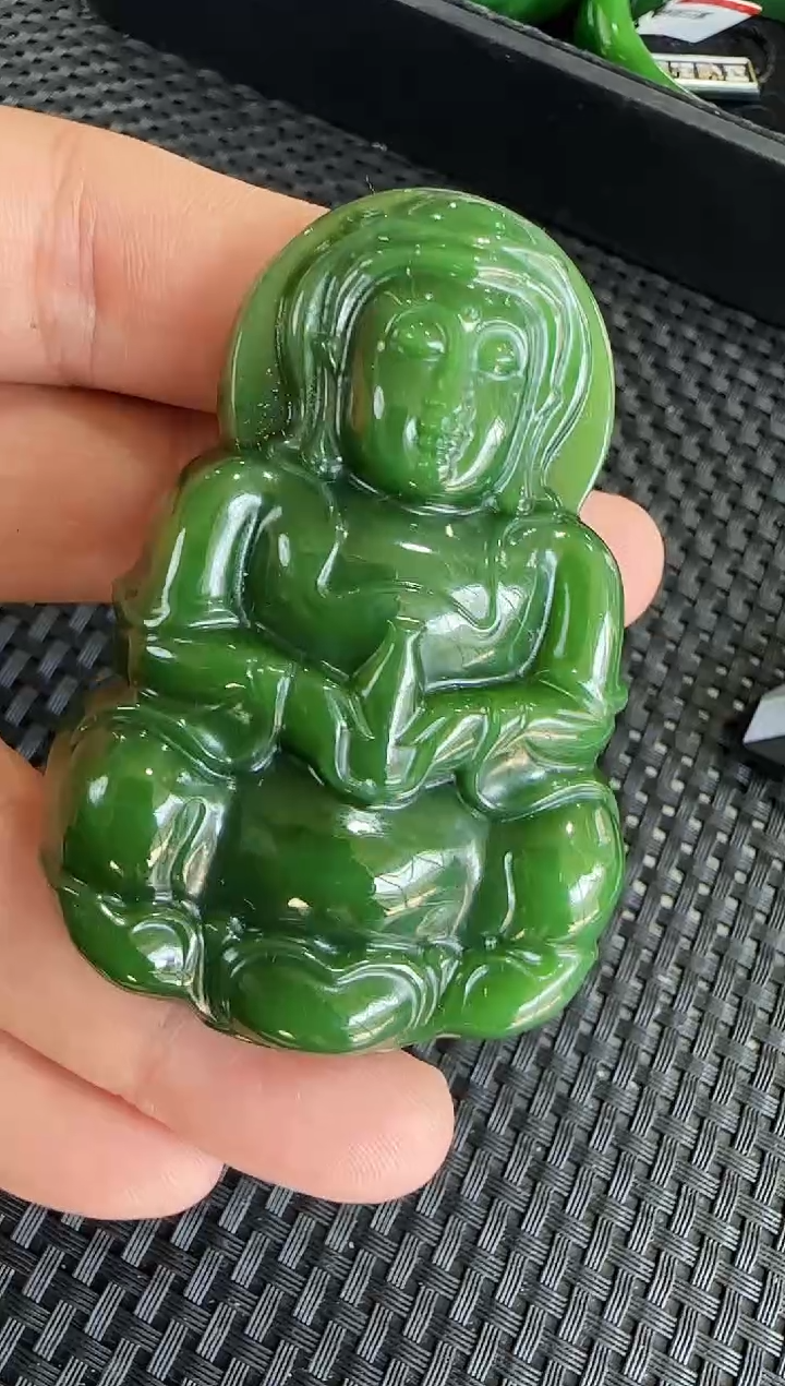 【闪购商品】和田玉吊坠未镶嵌观音吊坠