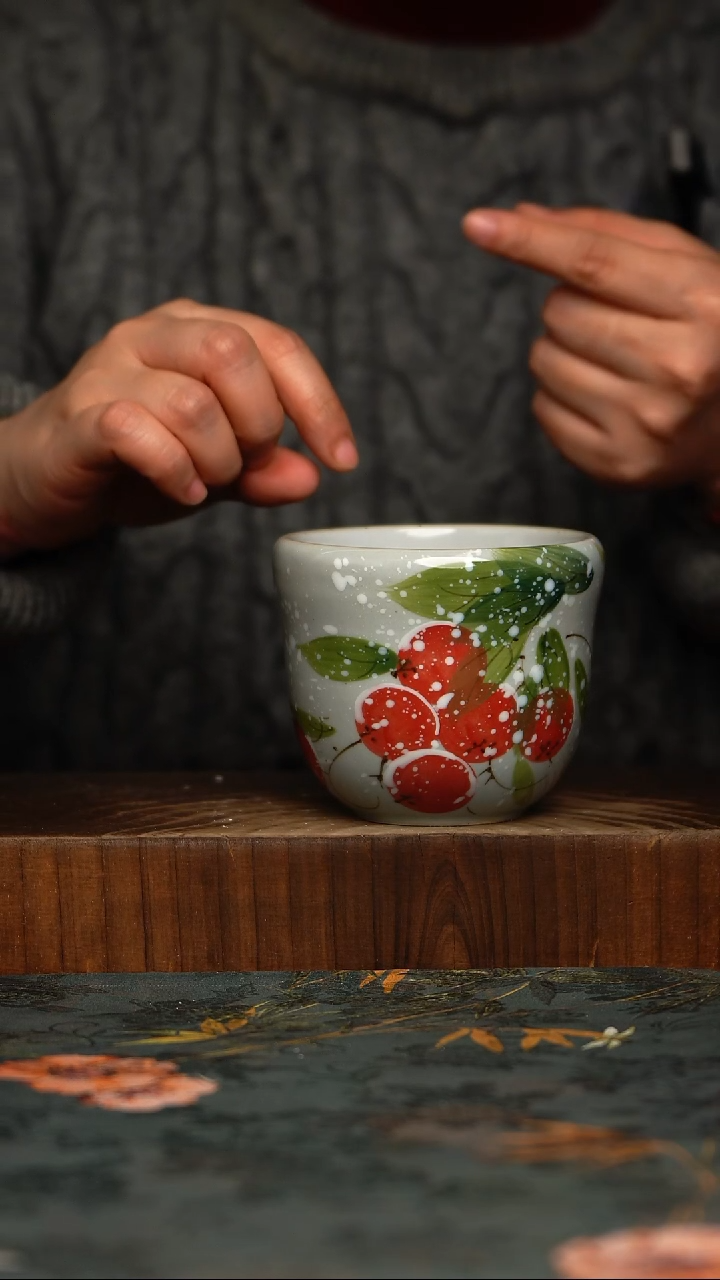 瓷片釉下彩手工手绘同款陶器