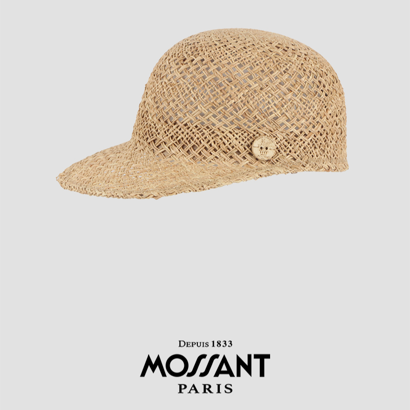 SS25春夏新款 拉菲草钩针马术帽 2841095500010043