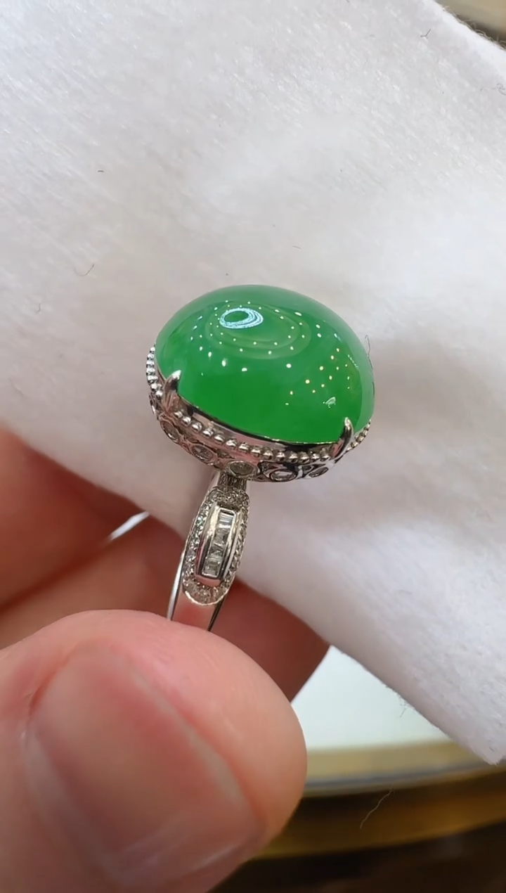 【闪购商品】翡翠戒指18K金镶嵌多样性团购发一件