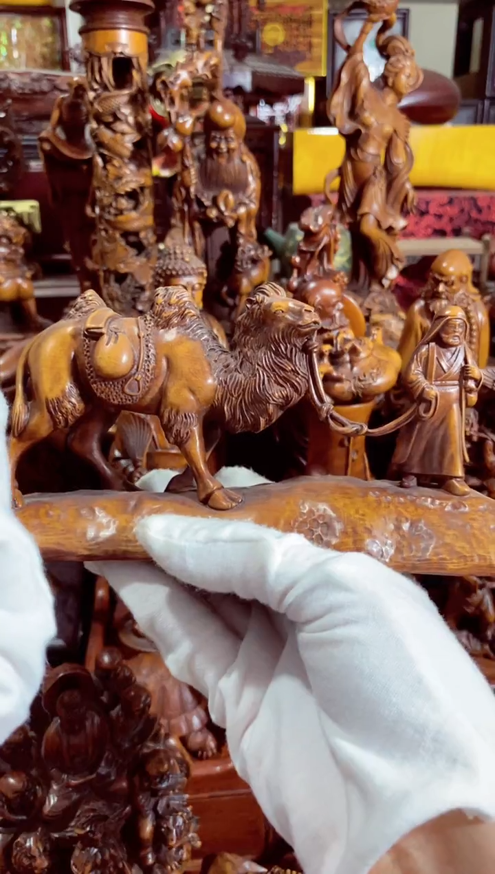 小叶黄杨摆件丝绸之路