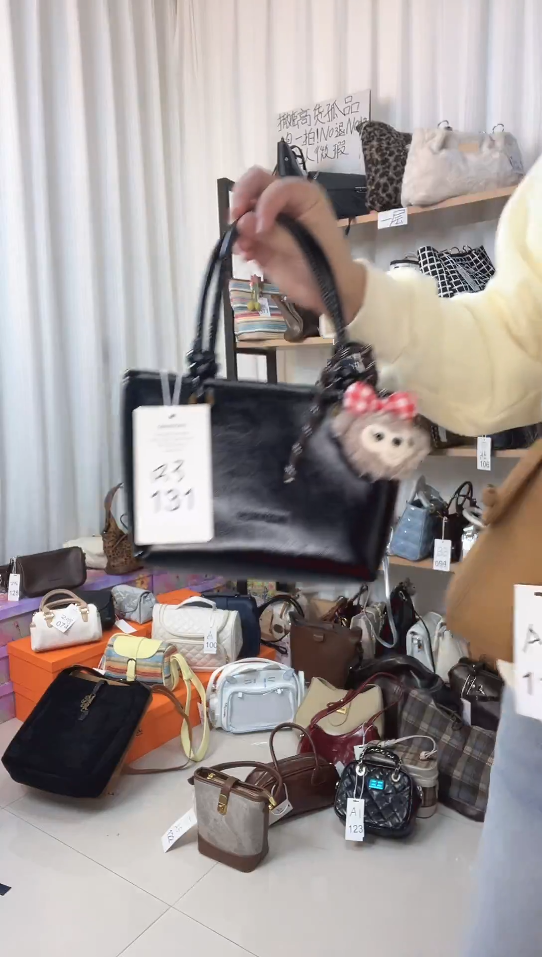 PU131黑色水桶包