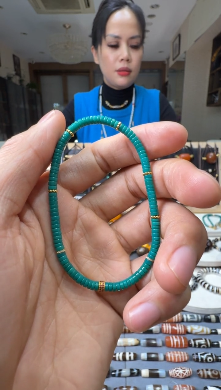 【闪购商品】未镶嵌绿松石手链绿松石手串