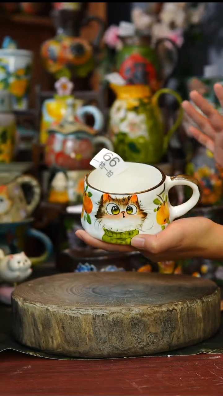 陶瓷66景德镇手工手绘釉下彩