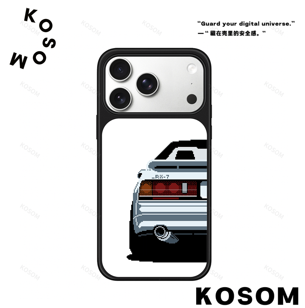 RX-7磨砂磁吸黑边壳苹果16promax/15小众高级防摔17pro