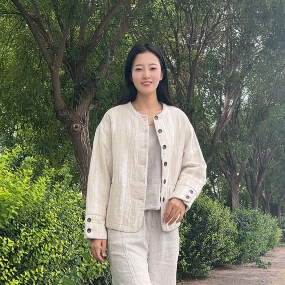 普隆迪时尚小香风高端羊毛呢女宽松型百搭女装秋冬开衫黑灰棉服