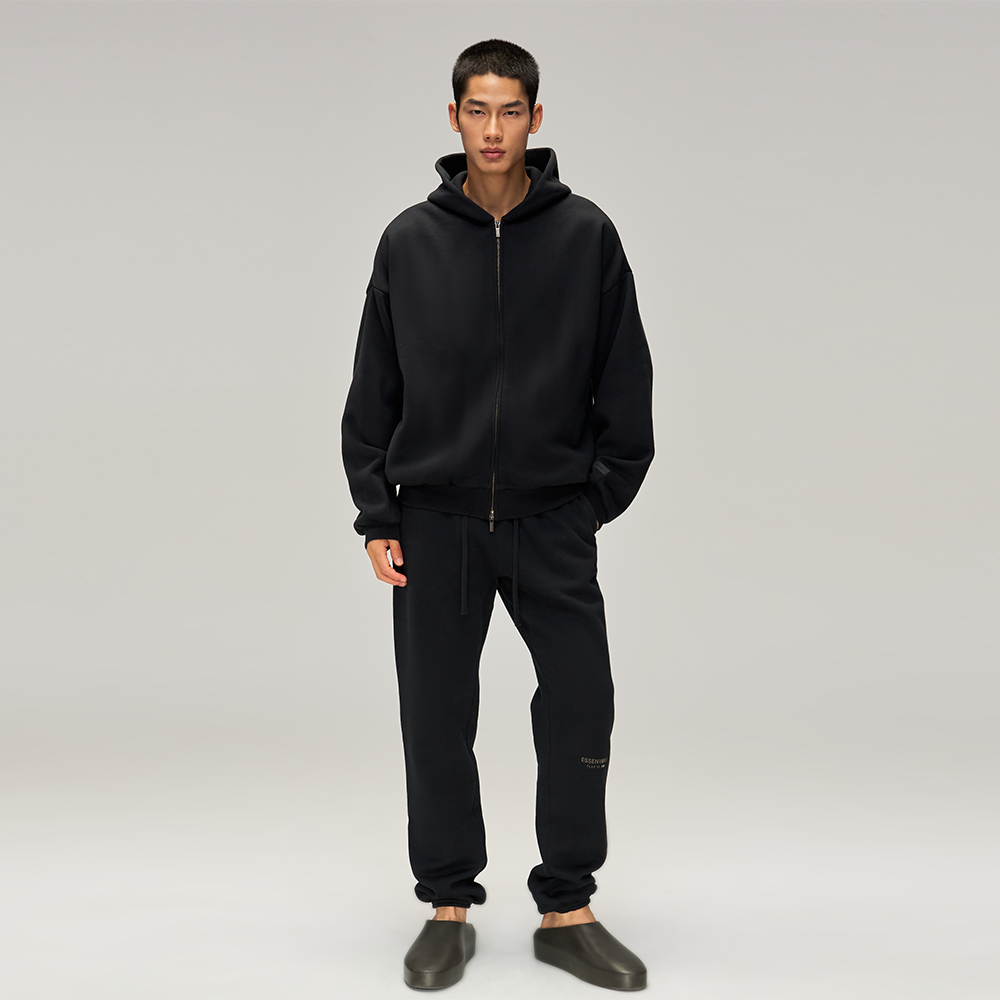 ESSENTIALS FEAR OF GOD 2025 Spring 3-D Program 拉链连帽卫衣