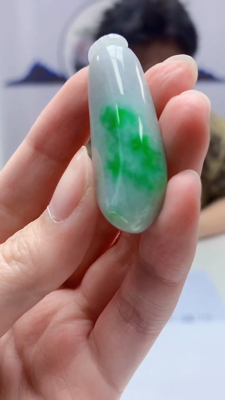 【闪购商品】定制翡翠未镶嵌4688zm-毛货挂件瓜100