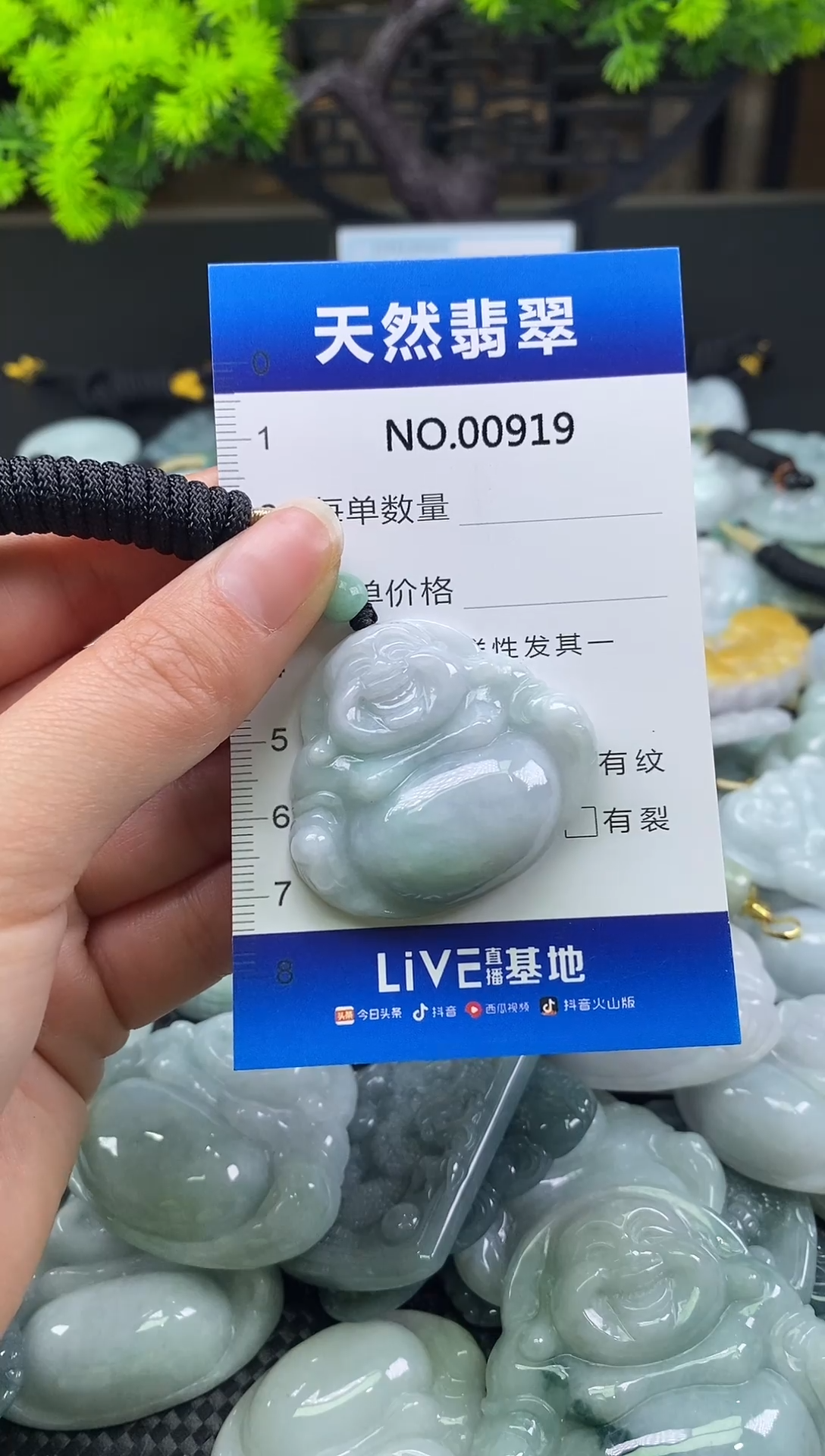 颈饰未镶嵌翡翠天然缅甸翡翠919