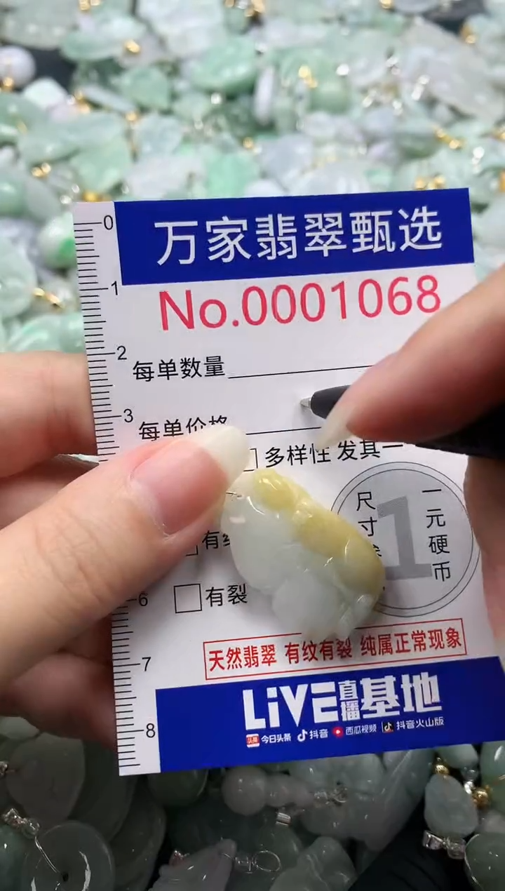 吊坠(不含链)未镶嵌翡翠1068