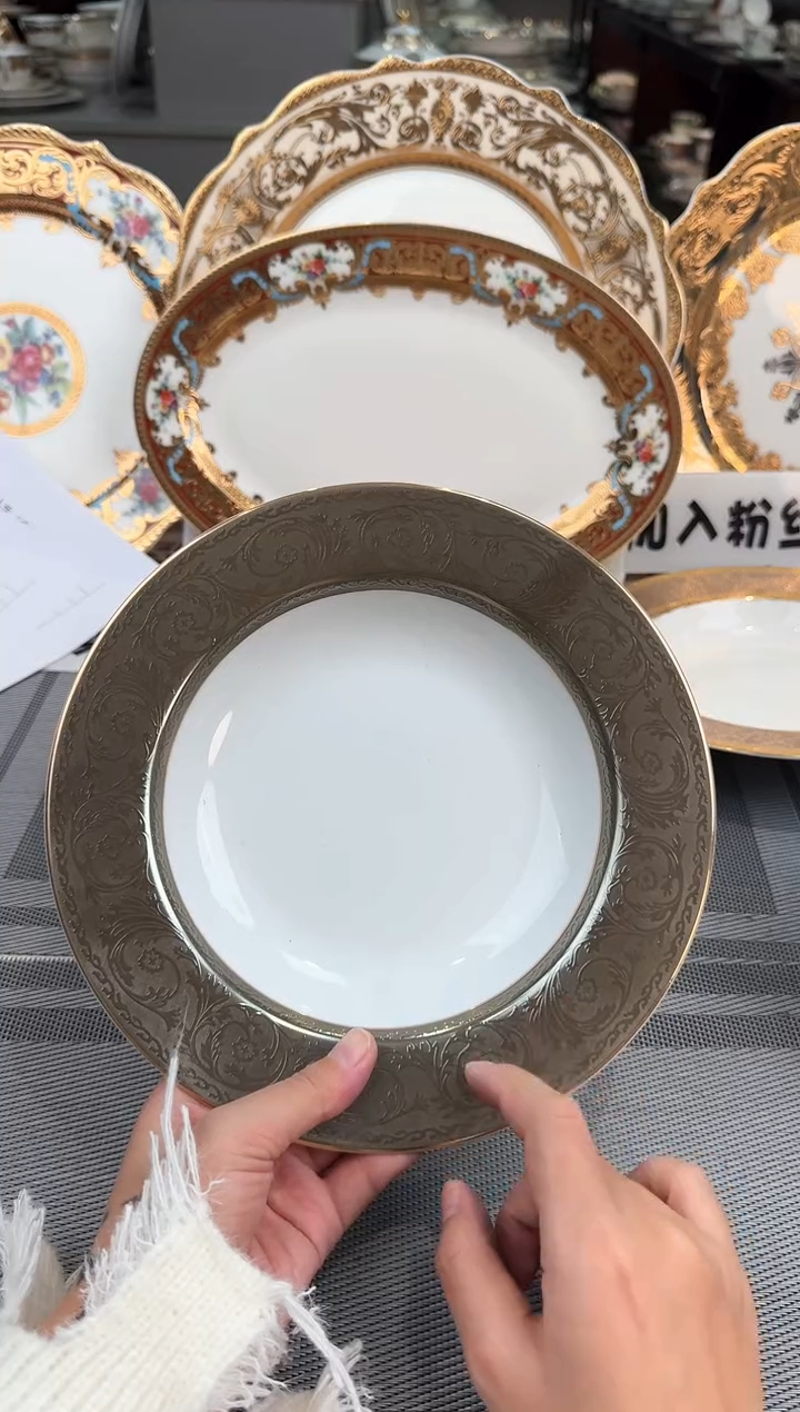 【闪购商品】瓷片8.5寸草帽盘瑕  春节活动福利价