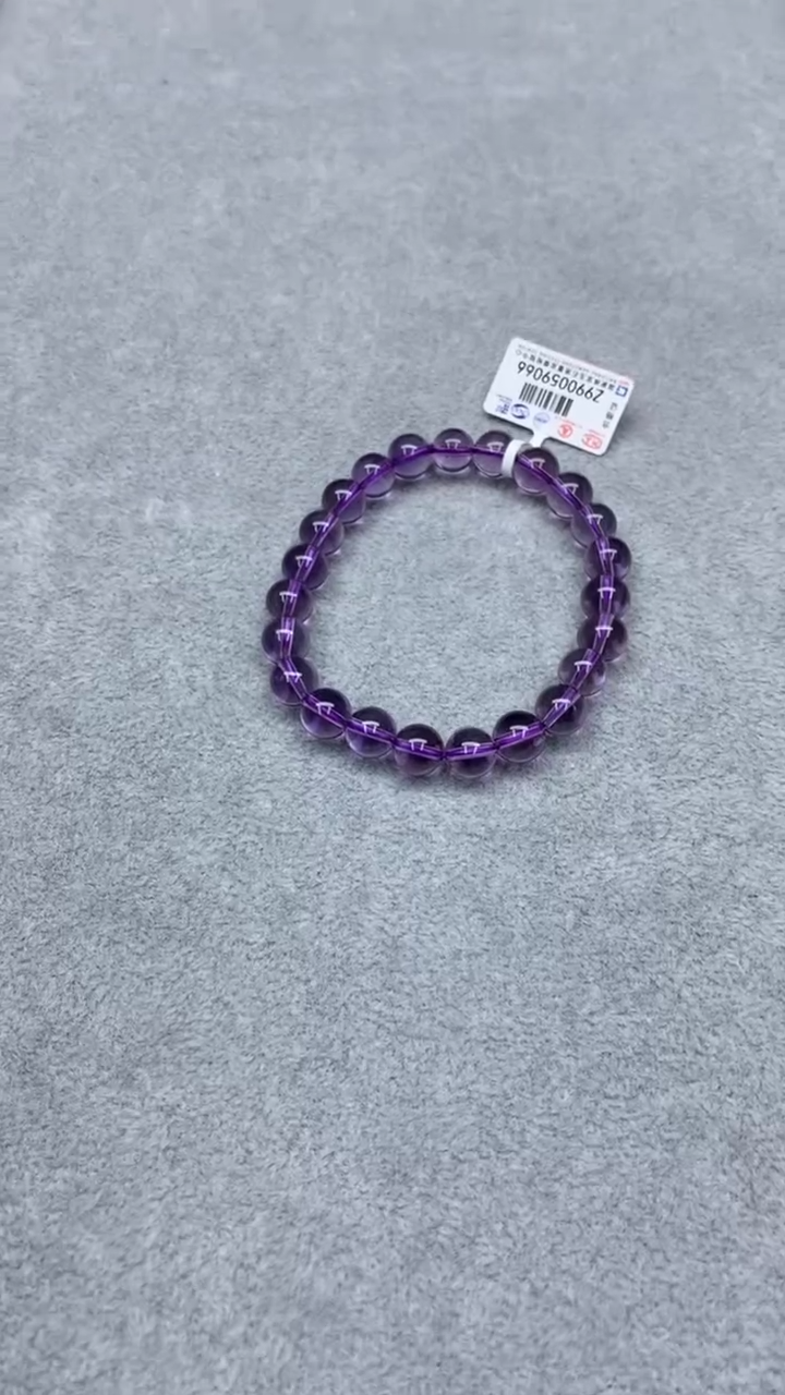 【闪购商品】水晶手链未镶嵌紫水晶8.2m