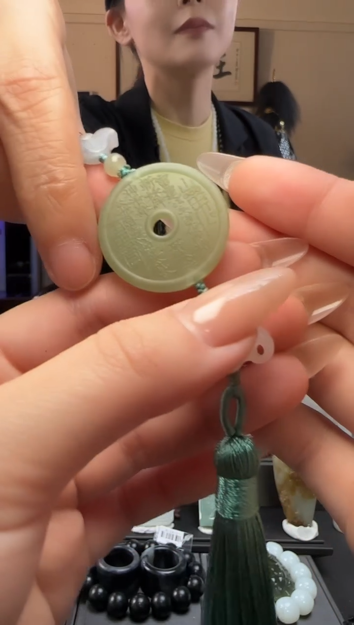 【闪购商品】和田玉山鬼车挂未镶嵌山鬼车挂