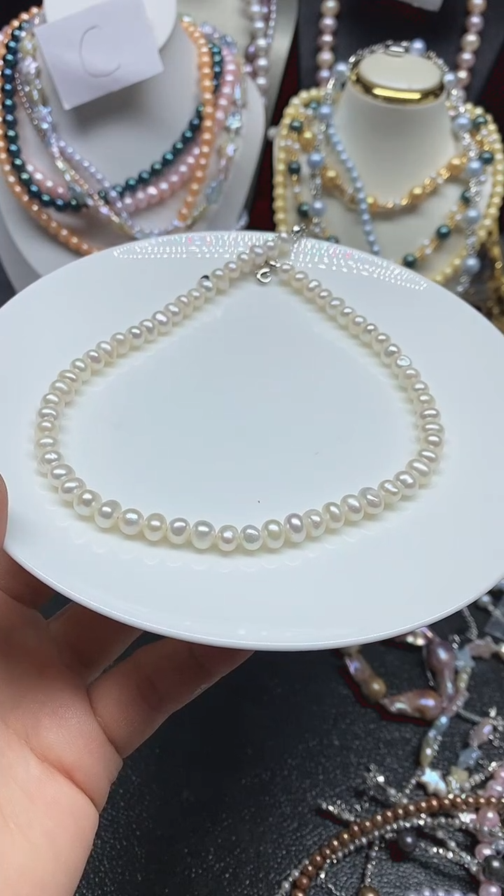 淡水珍珠未镶嵌颈饰多人