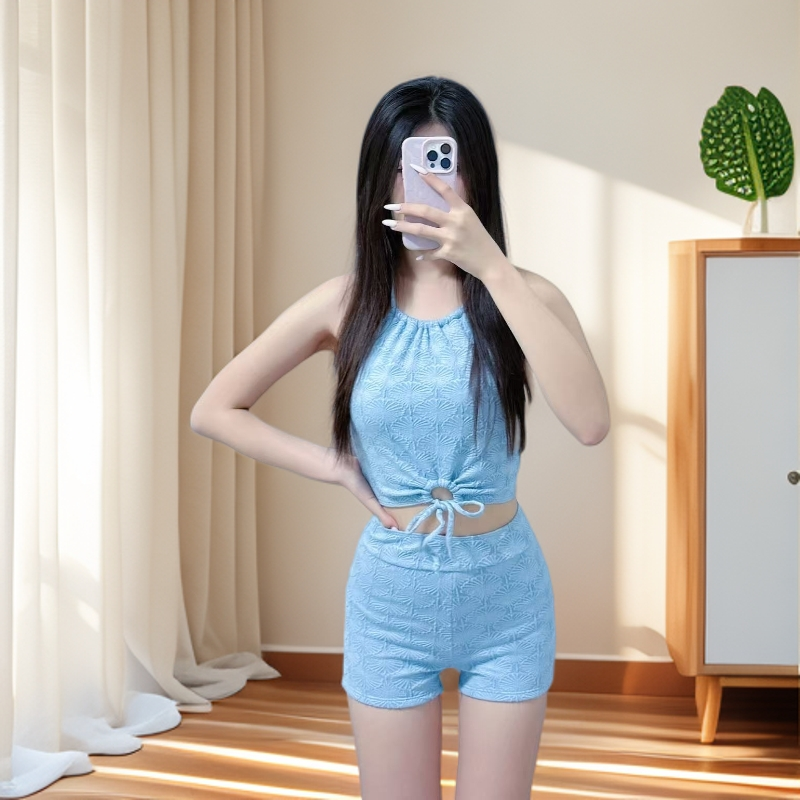 纯欲风甜美风修身型显瘦性感泳衣