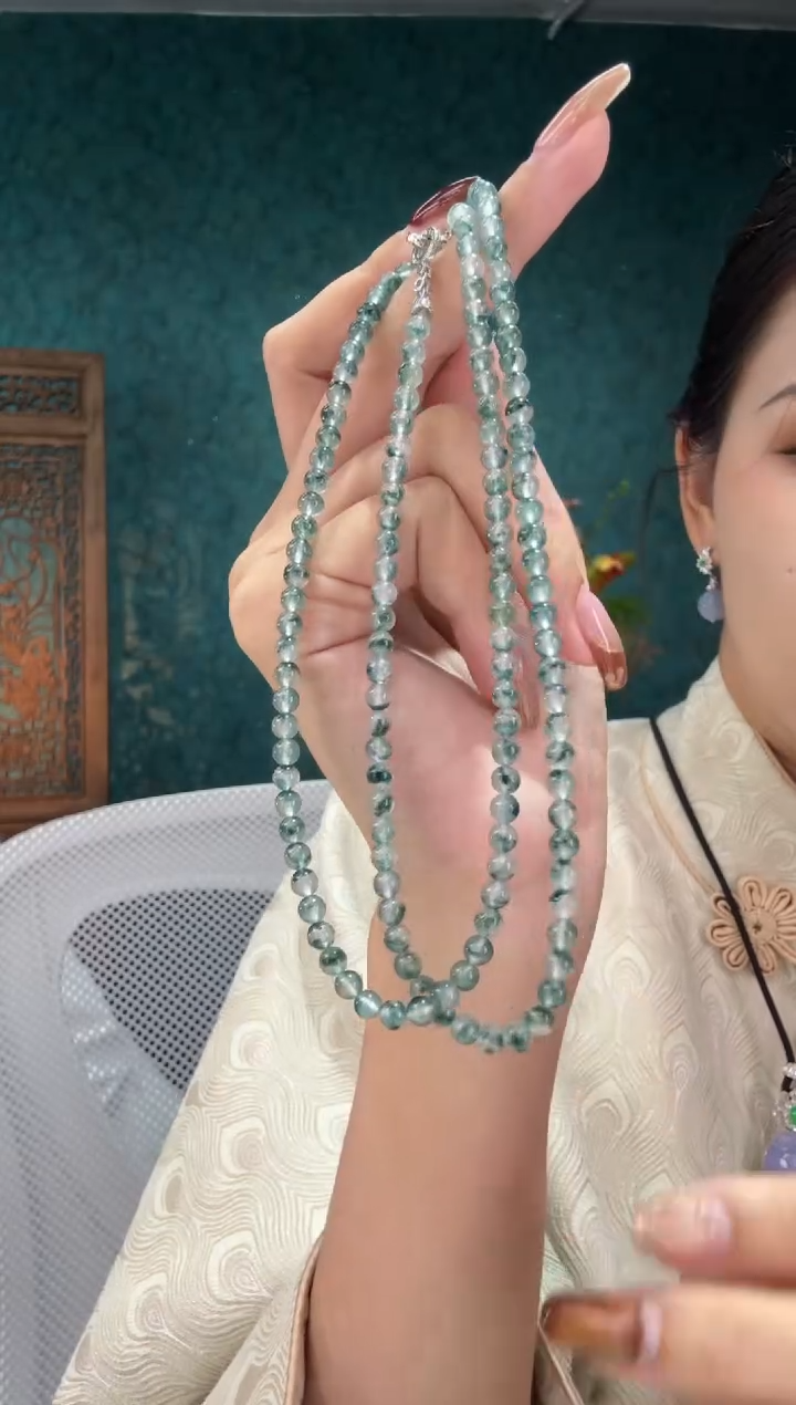 颈饰未镶嵌翡翠翡翠珠串项链