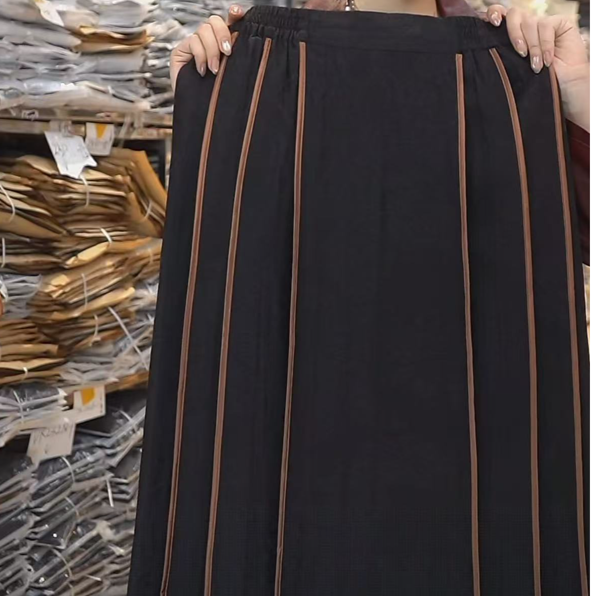 新中式 国风 香云纱 绞罗 马面裙 23715-2