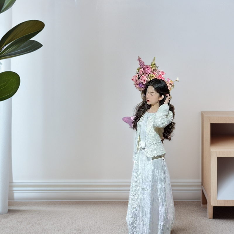 GIRDEAR/哥弟新款彩色葱线织带上衣法式定制小香风外套女140007