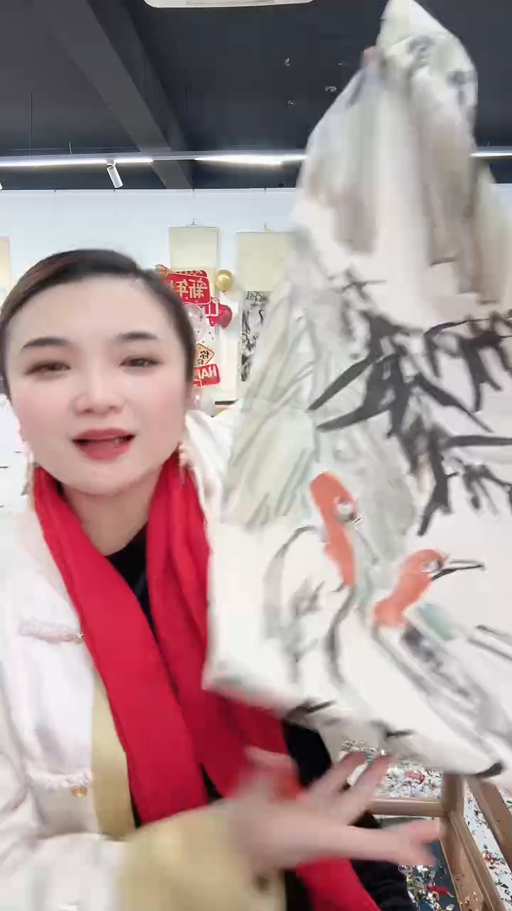 书法12-31-24康老师8平尺国画作品  jns