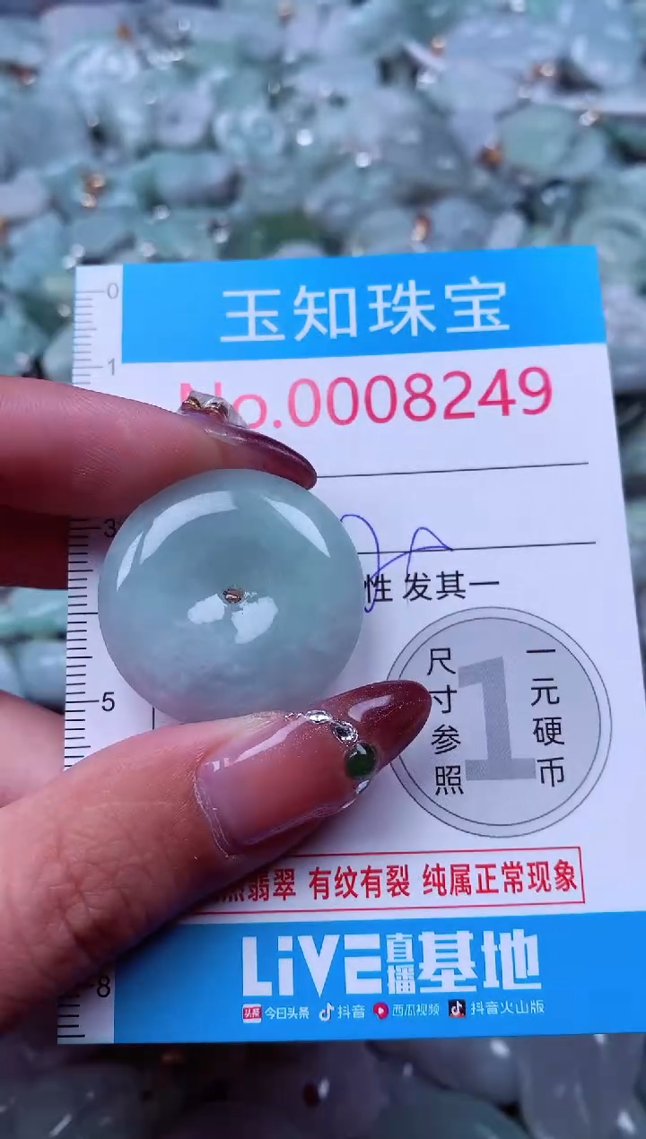 吊坠(不含链)未镶嵌翡翠8249