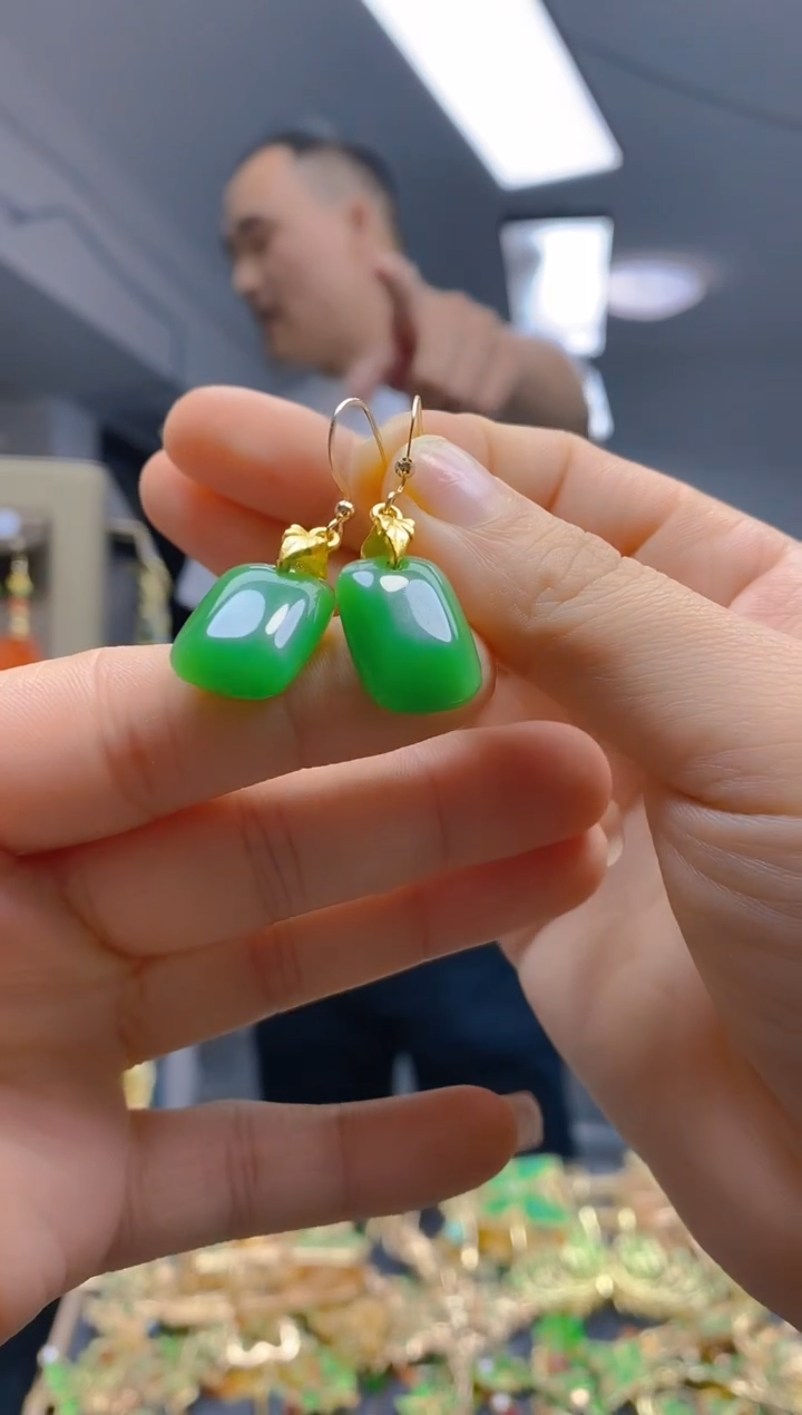 【闪购商品】玛瑙/玉髓耳饰合金027玛瑙饰品