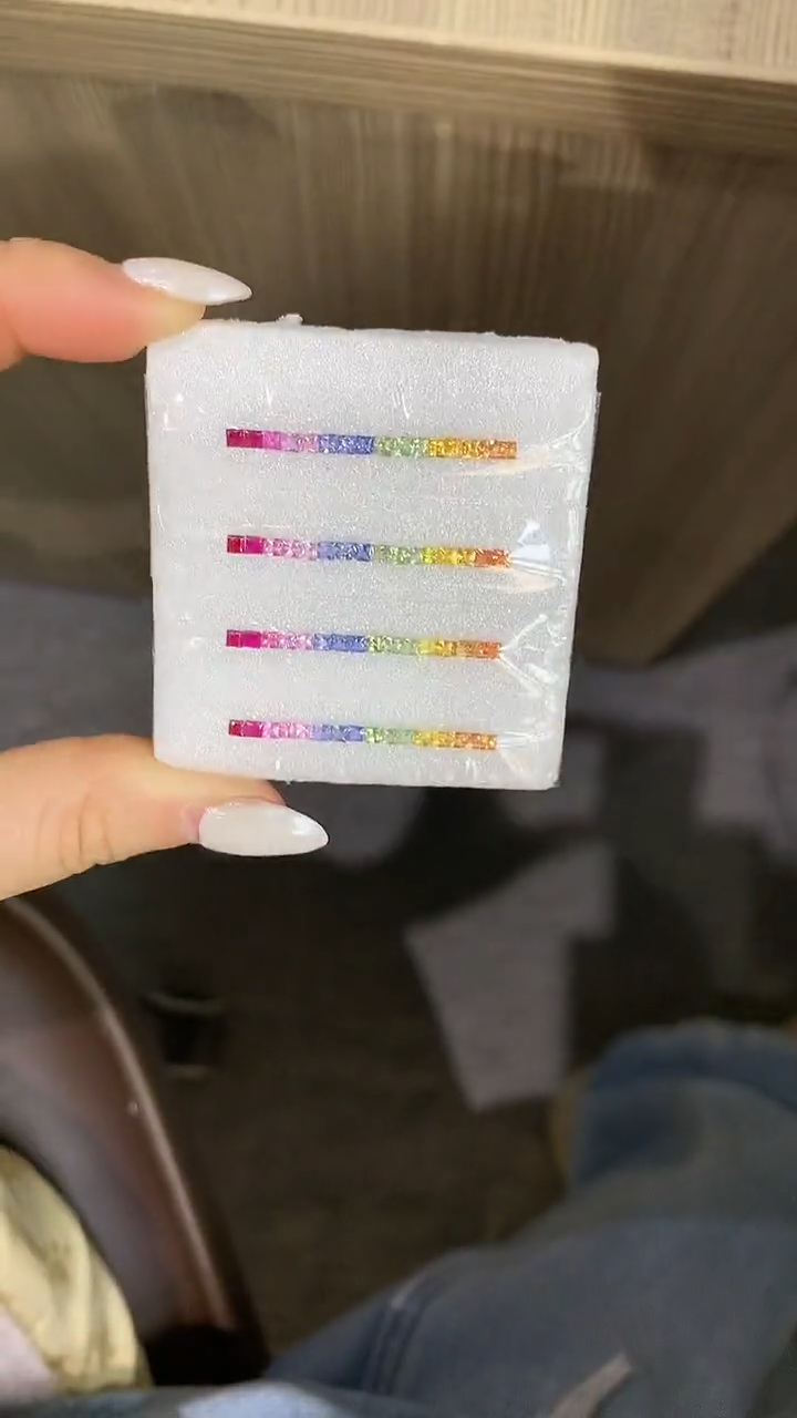 裸石彩色蓝宝石蓝宝石裸石多样性发16颗