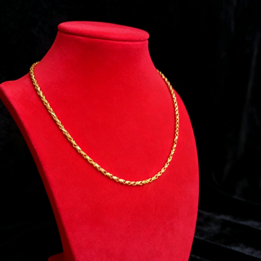 湖光涟影项链香港古法匠心上手显高级 XL-2