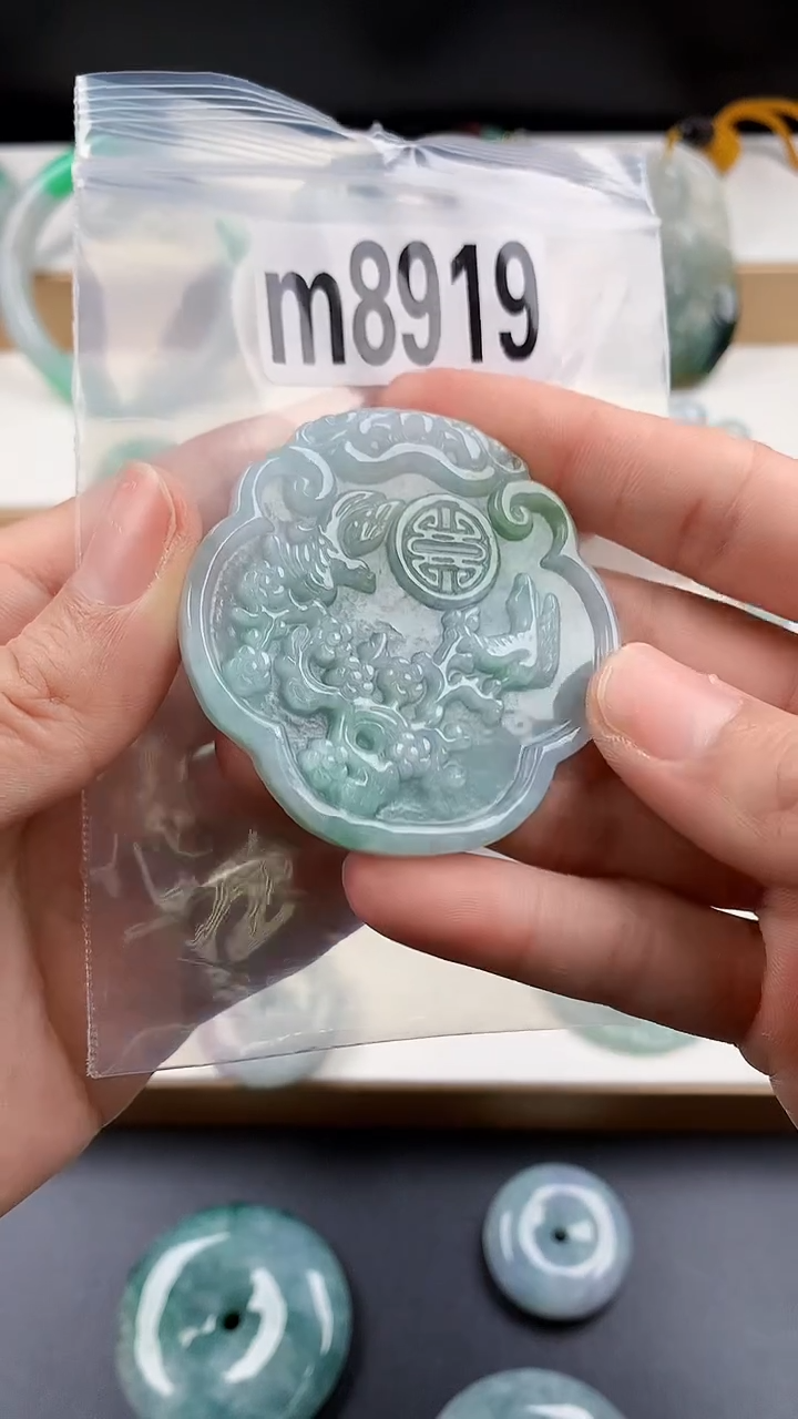 颈饰未镶嵌翡翠天然翡翠珠宝吊坠挂件