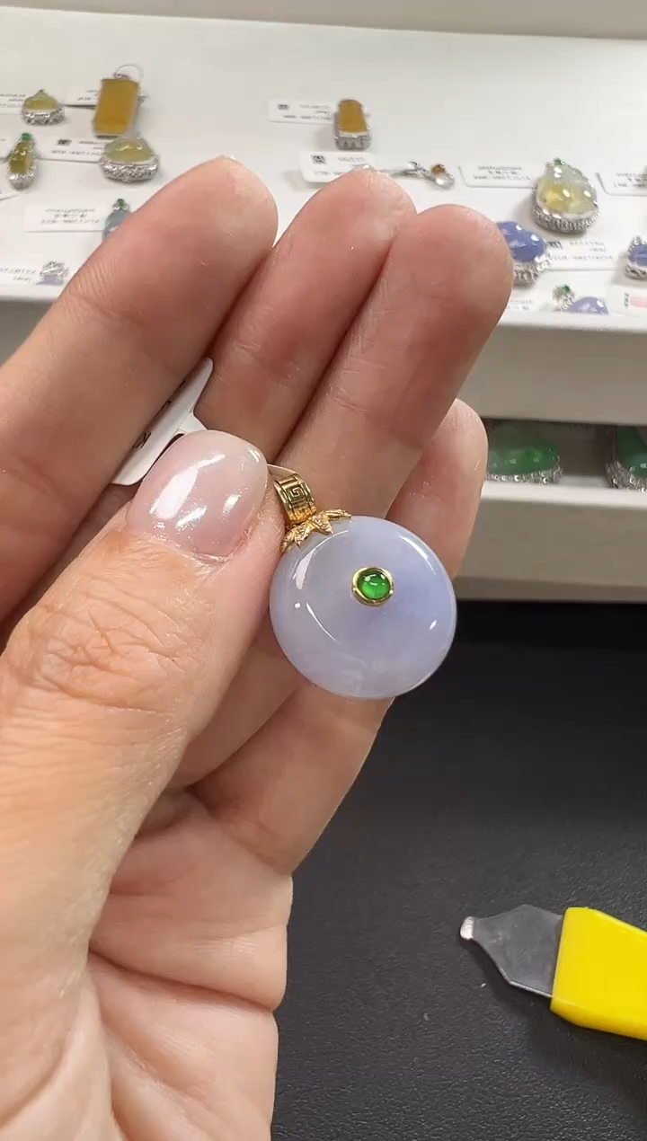 颈饰18K金镶嵌翡翠KYYC1206-052