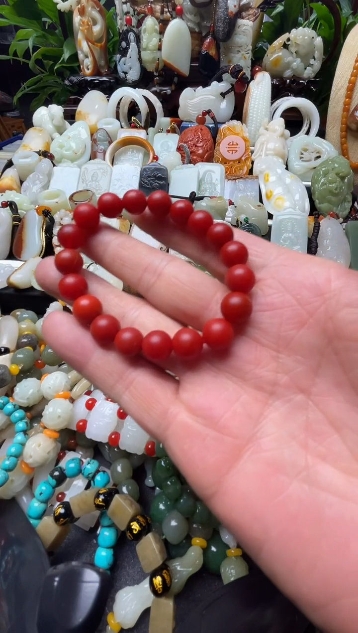 未镶嵌手串南红玛瑙手串