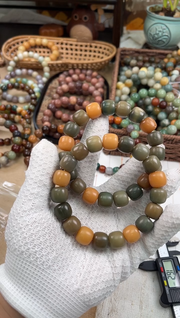 手串菩提根/象牙果a810  卡14 干磨海子天然