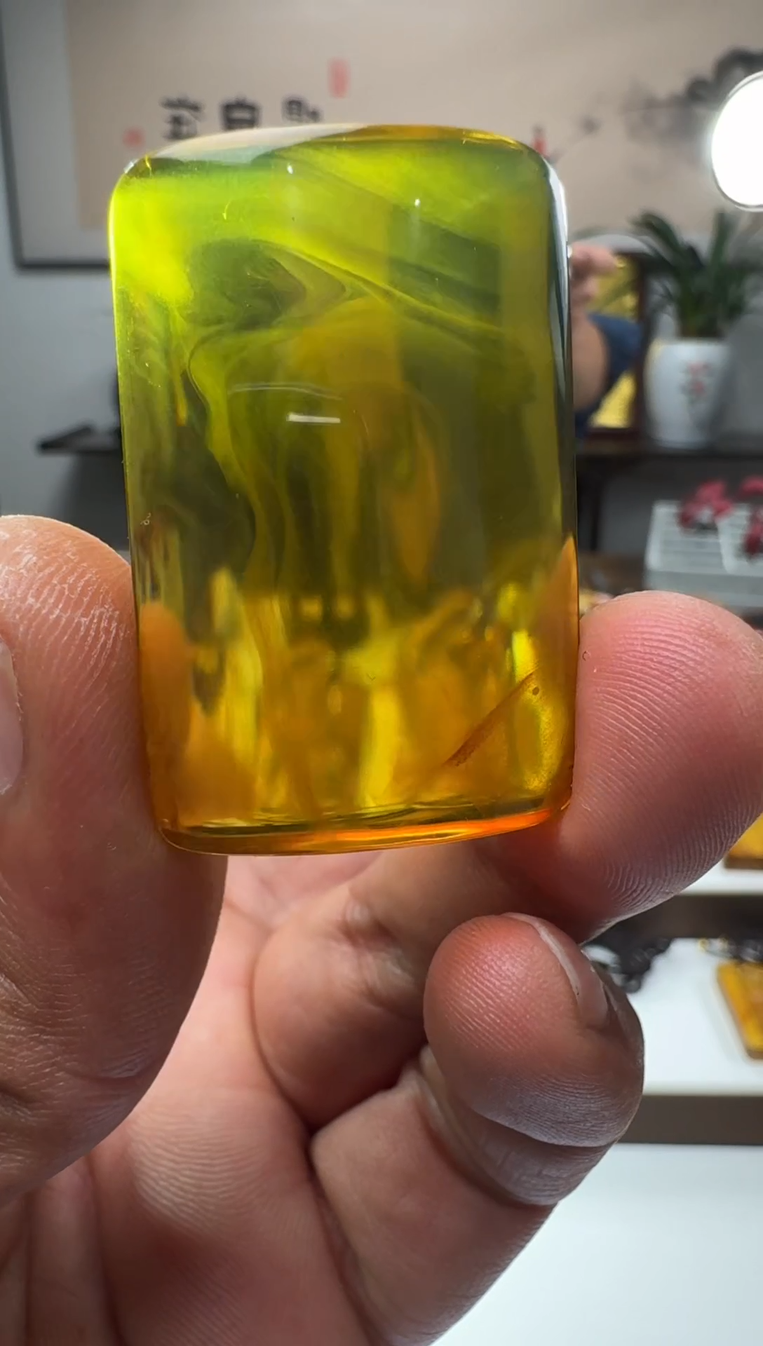 【闪购商品】琥珀颈饰未镶嵌缅甸琥珀无事牌意境吊坠