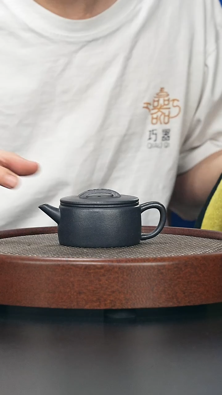 茶壶紫砂汉瓦-还原烧-全手工-（紫泥）