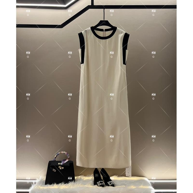 【秀秀】夏季新款复古时尚百搭印花无袖连衣裙 H-1006