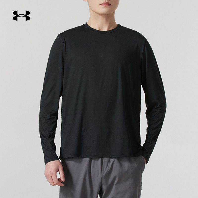 【专属】安德玛长袖T恤男装透气跑步运动服健身户外训练上衣1387390