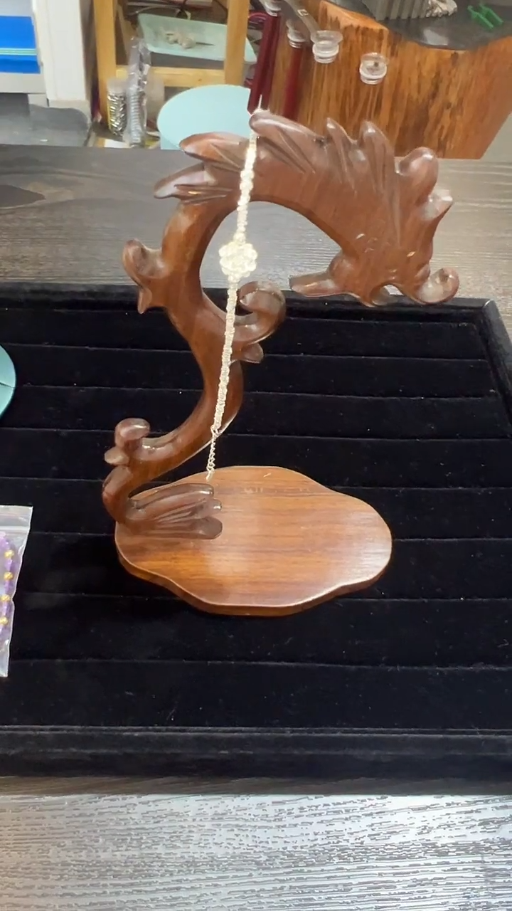 无足银足银莲花碎石手链