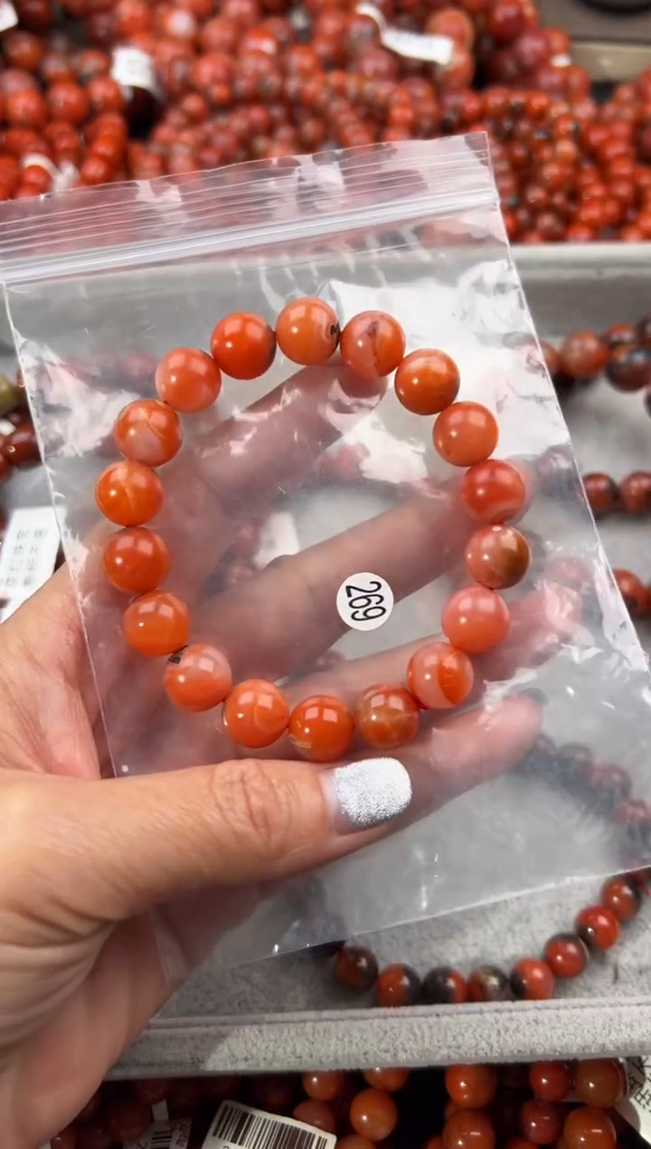 未镶嵌手串南红玛瑙11+