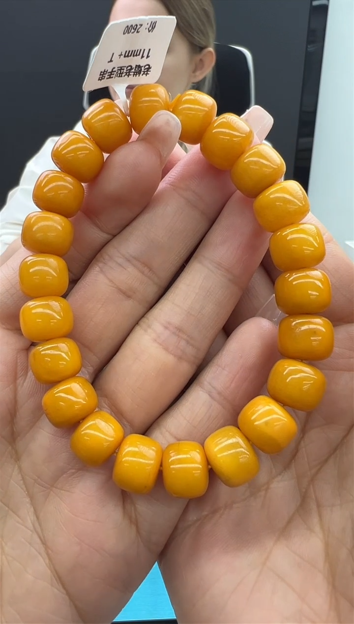 【闪购商品】琥珀手链未镶嵌649秒拍号