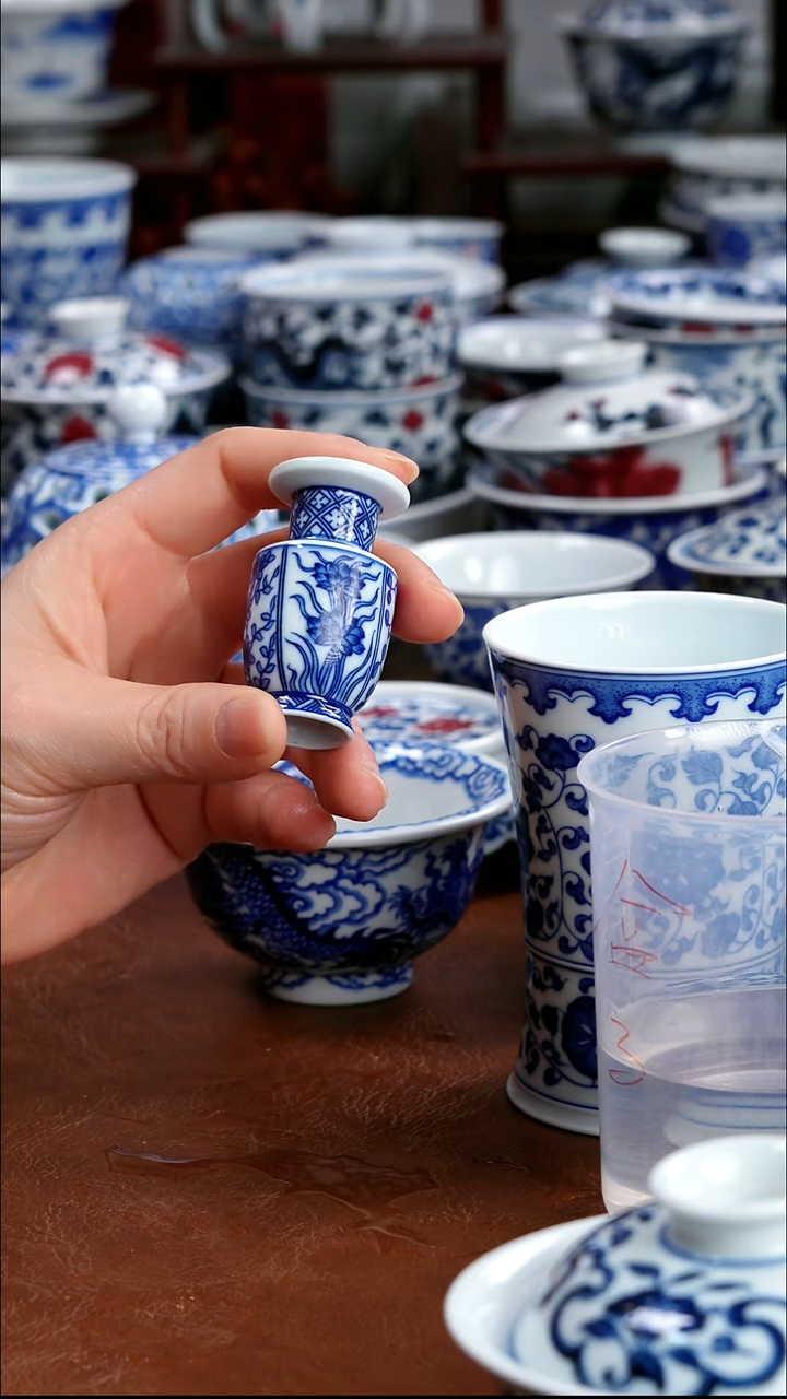 景德镇高端茶器景德镇墨奈纯手工手绘高端茶器