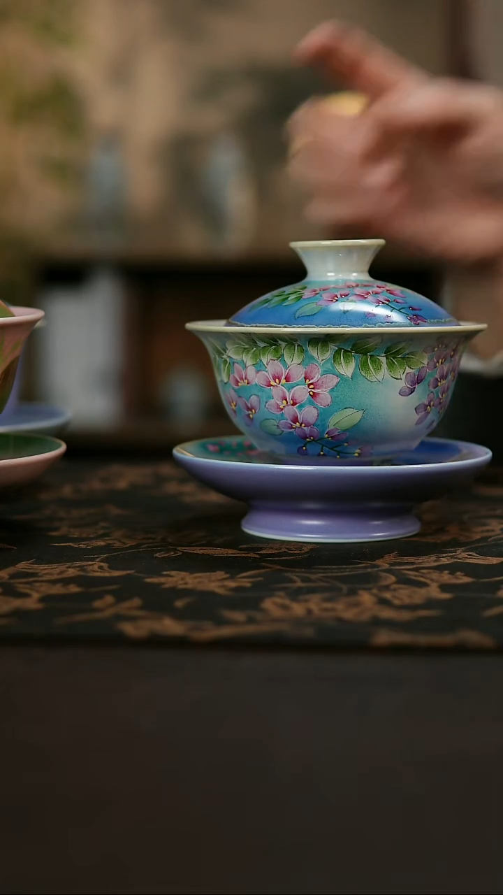 景德镇陶瓷杯碗柴烧多人