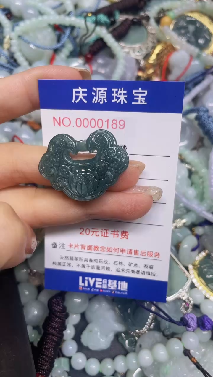 翡翠未镶嵌颈饰048
