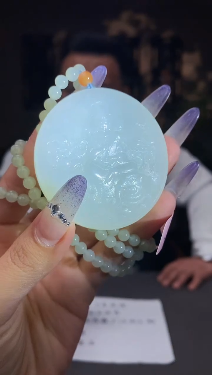 和田玉未镶嵌颈饰C067