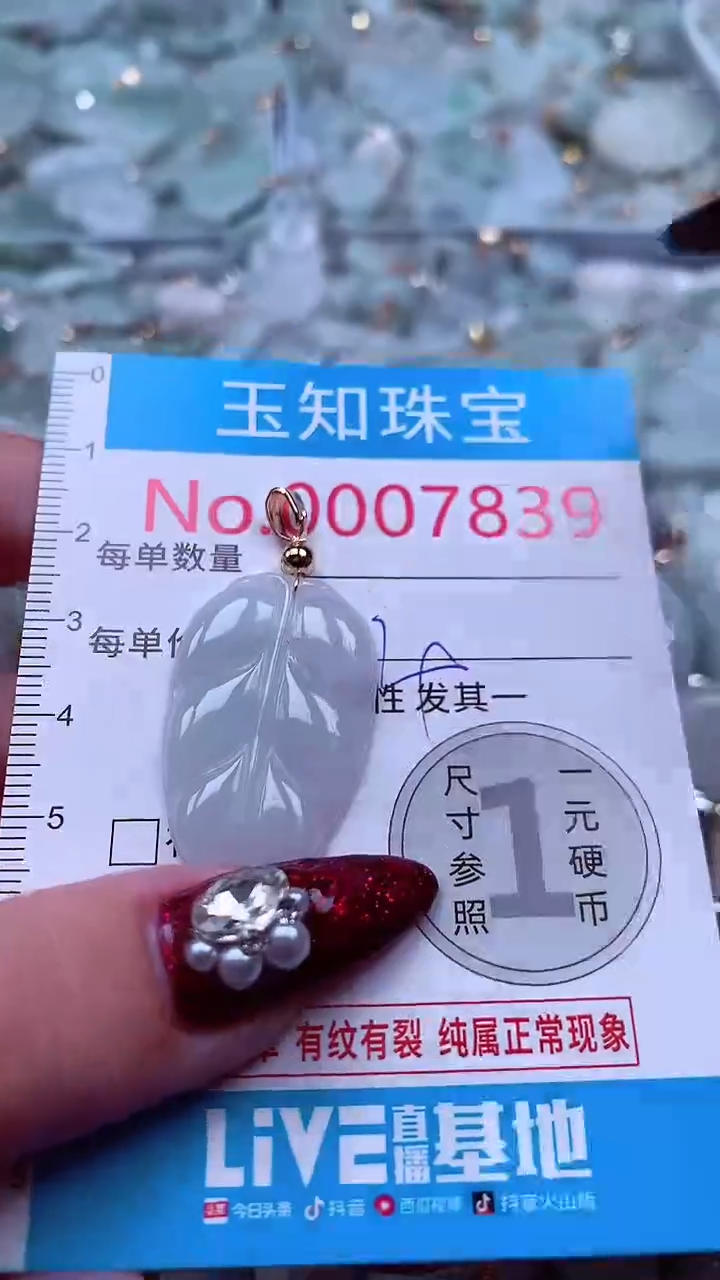 吊坠(不含链)未镶嵌翡翠7839