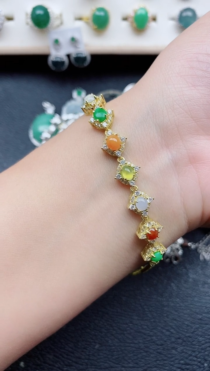 【闪购商品】翡翠戒指银S925镶嵌1111