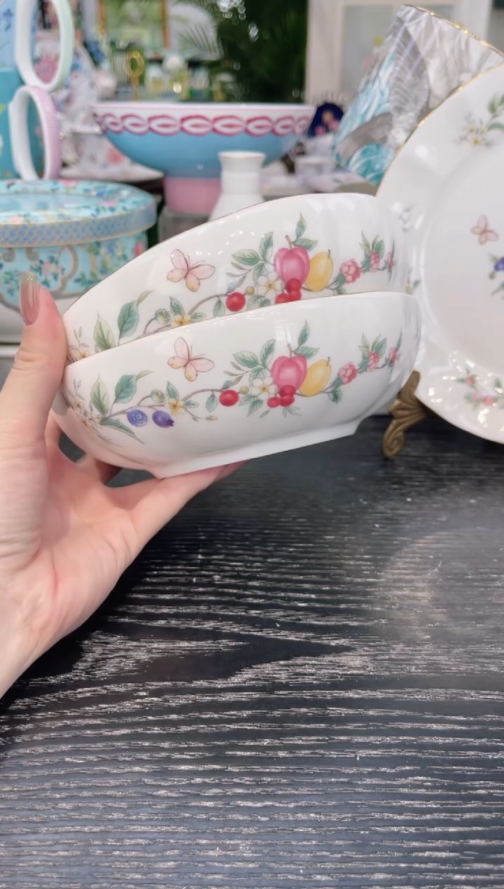 瓷        套二16cm浅碗