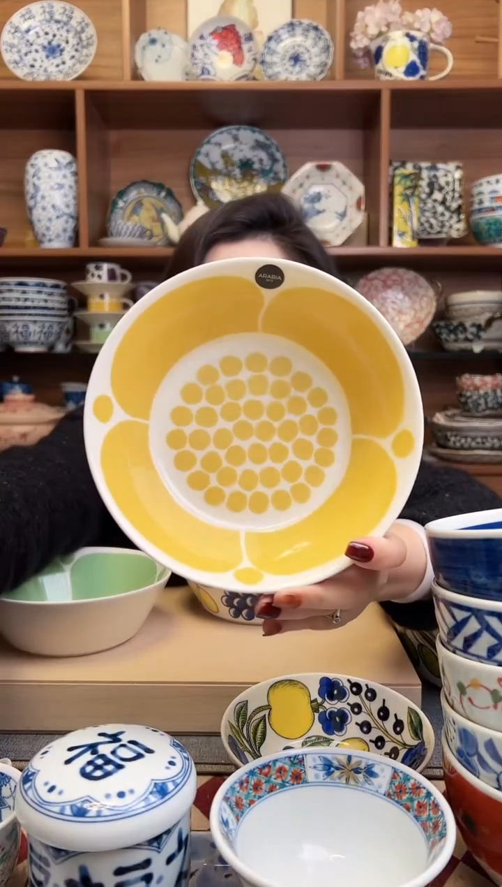 黄色星期-17cm深碗