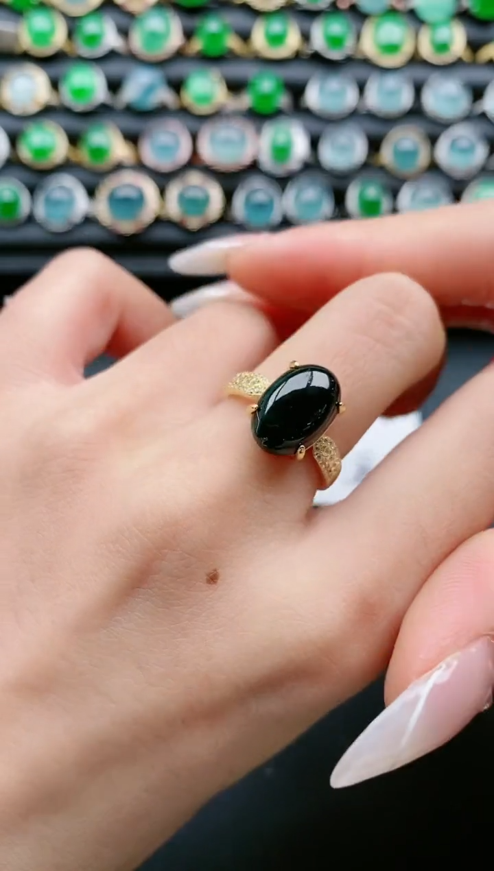 【闪购商品】翡翠戒指银S925镶嵌11111111