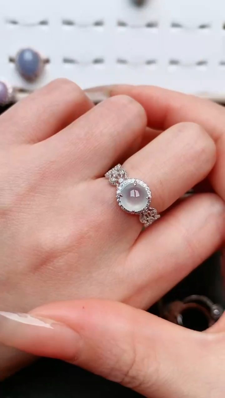 【闪购商品】翡翠戒指银S925镶嵌....