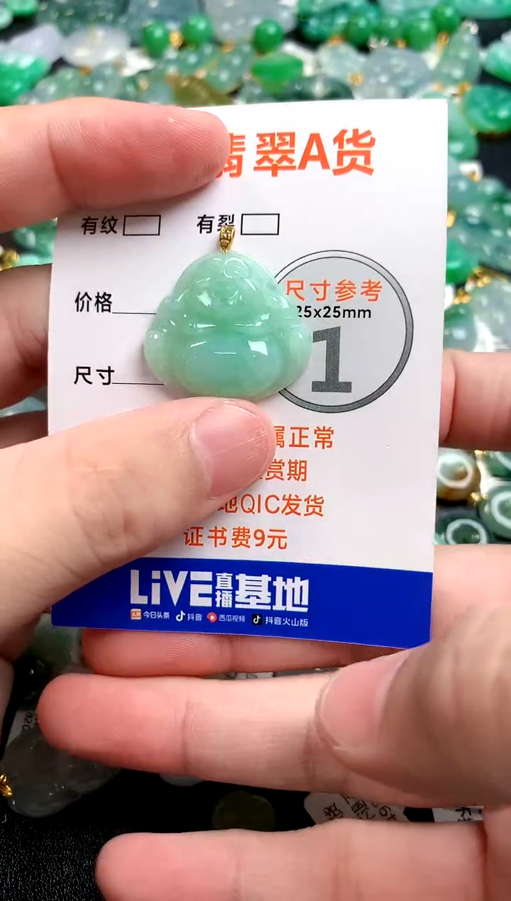 颈饰18K金镶嵌翡翠26100508