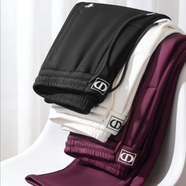 2025男装男士冬季高端轻奢时尚高品质加绒保暖直筒宽松男士休闲裤